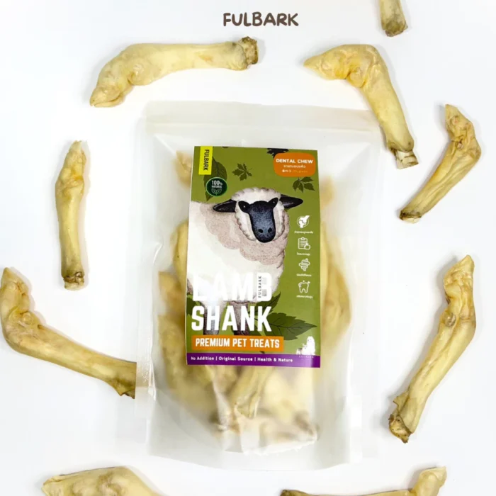 ขาแกะอบแห้ง Fulbark Premium ขนมขัดฟันสุนัข โปรตีน-แคลเซียมสูง - Image 6