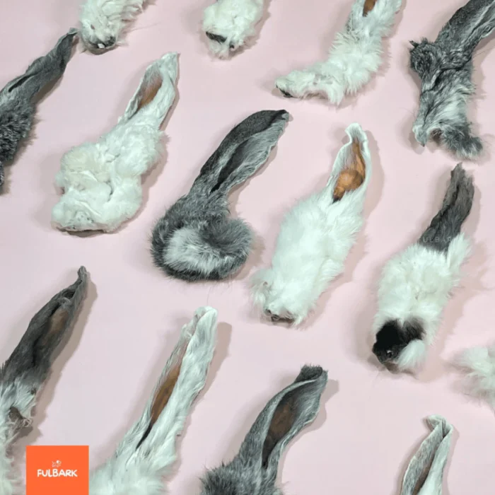 หูกระต่ายอบแห้ง 100g ขนมขัดฟันสุนัข ขนมแมว โปรตีนสูง ขนมสัตว์เลี้ยง - Image 6